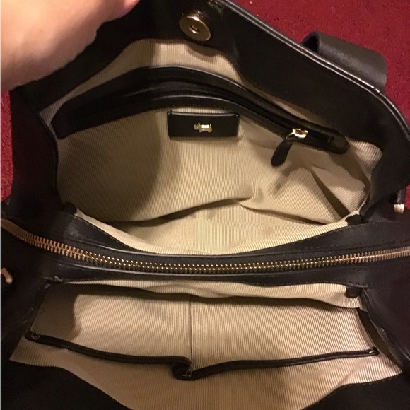 RADLEY LONDON BLACK PEBBLED LEATHER TOP HANDLE HANDBAG GUC - Picture 3 of 3